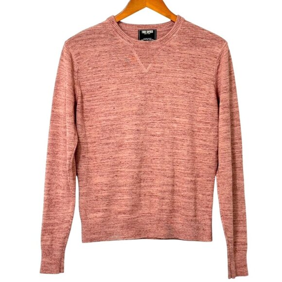 Todd Snyder Space-Dyed Pullover Sweater Cotton Cashmere Blend Pink Mauve Size S - Picture 1 of 8
